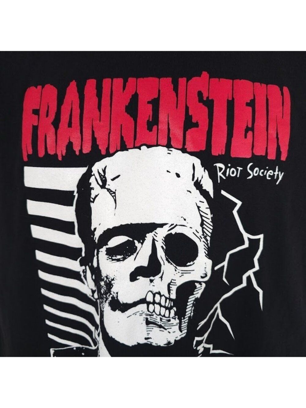 Frankenstein T Shirt Mens Size Large Black Ill Pray For You Riot Society USA - Picture 3 of 7